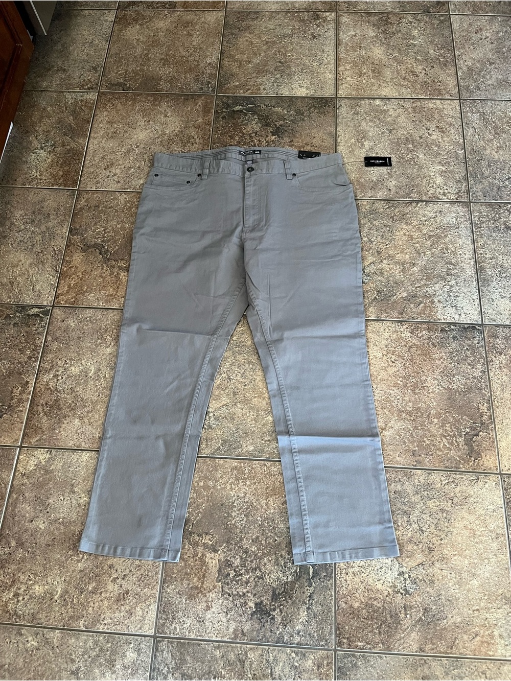 Van Heusen Men's Light Gray Straight Jeans
